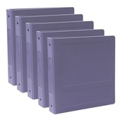 OMNIMED 1.5 Inch Side Open 3 Ring Binder In Lilac, PK5 205009-3LL5